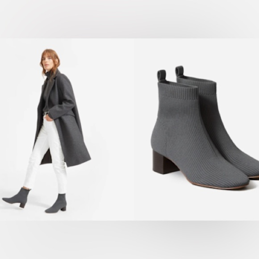Everlane Gray Ankle Boots